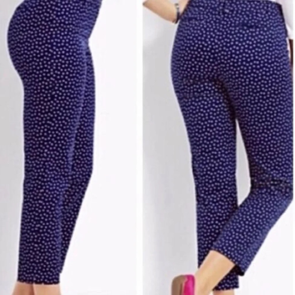 Talbots The Perfect Crop Curvy Polka Dot Pants